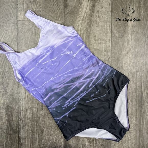 Aleumdr Color Block Print One Piece Swimsuit Size M - Picture 3 of 4